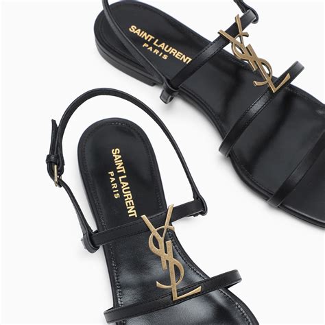 cassandra ysl sandals|yves Saint Laurent flat sandals.